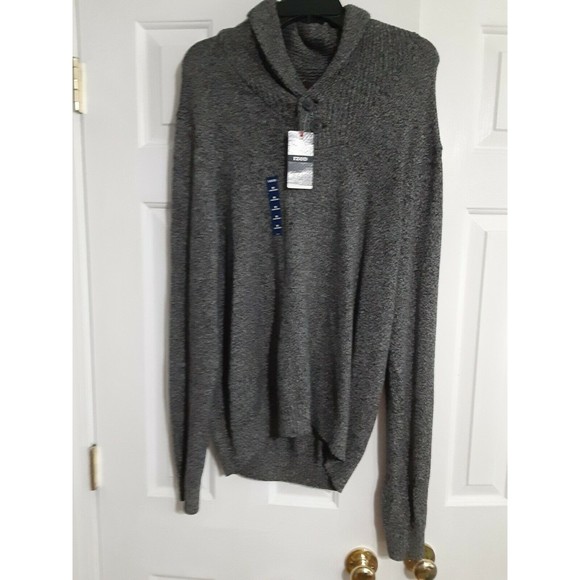 NWT Men's Izod Sweater Size Medium Carbon Heather - Picture 1 of 3